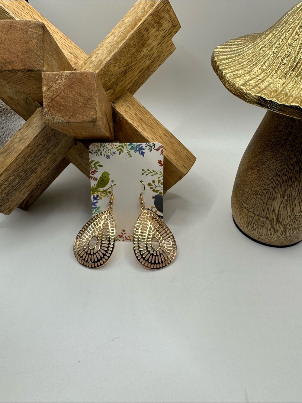 Gold Tone Fashion Earrings NEW